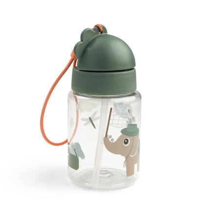 <tc>Done By Deer</tc> Vaso con pajita Tiny Trails Green 280 ml