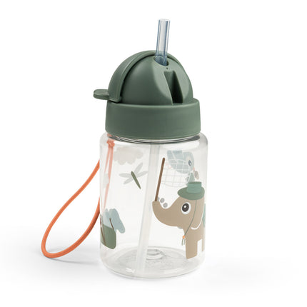 <tc>Done By Deer</tc> Vaso con pajita Tiny Trails Green 280 ml