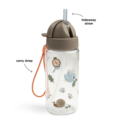 <tc>Done By Deer</tc> Vaso con pajita Tiny Trails Sand 350 ml