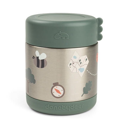 Caja de almacenamiento Done Bye Deer Tiny Trails Green 300 ml