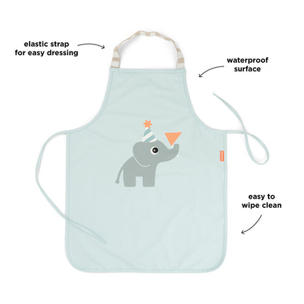 Delantal impermeable Celebración Azul