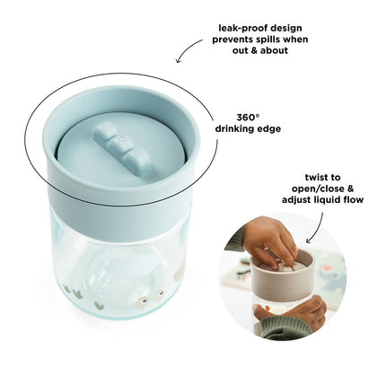<tc>Done by Deer</tc> Vaso de entrenamiento 360 grados Tiny Farm Blue