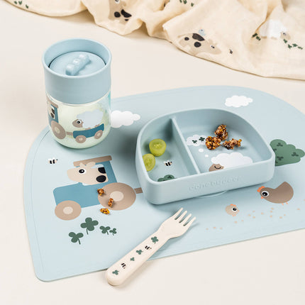 <tc>Done by Deer</tc> Vaso de entrenamiento 360 grados Tiny Farm Blue