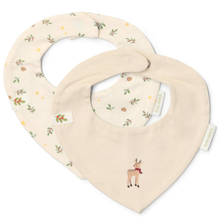 Pack de 2 baberos Bandana Little Christmas