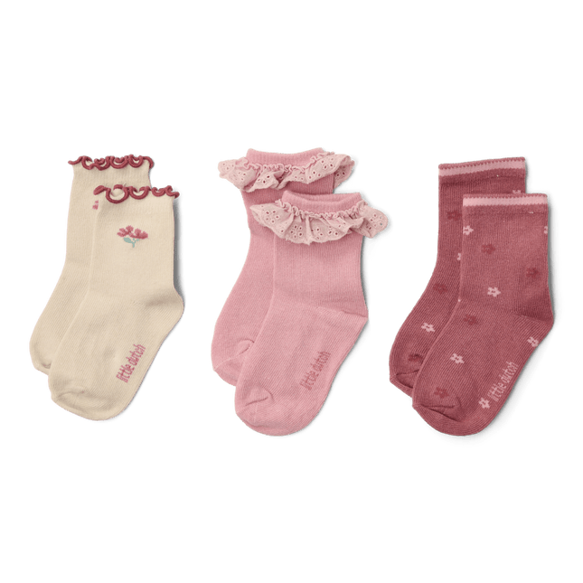 Little Dutch Babysokjes Roze 3St koop je bij Babywinkel