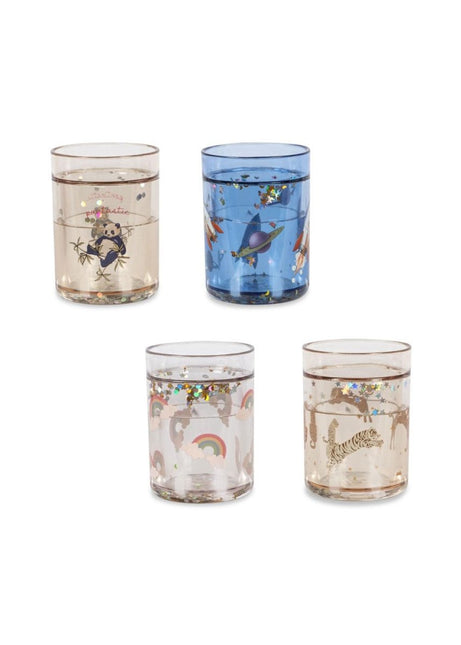 4 PACK GLITTER Bekers MULTI - Babywinkel - 5715681099988