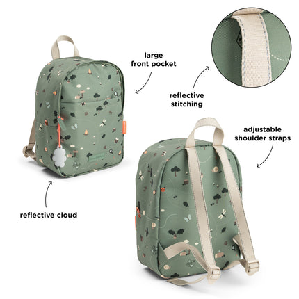 <tc>Done By Deer</tc> Mochila Tiny Trails Green de 7,5 litros