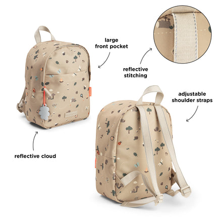 <tc>Done By Deer</tc> Mochila Tiny Trails Sand de 7,5 litros