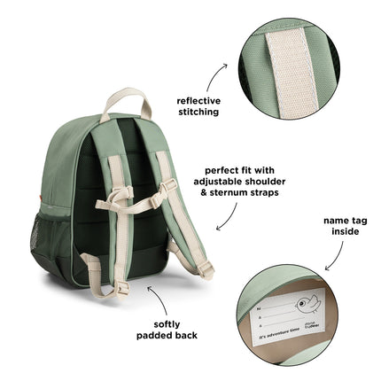 <tc>Done By Deer</tc> Mochila Tiny Trails Green 13 L