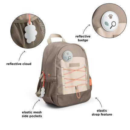 <tc>Done By Deer</tc> Mochila Tiny Trails Sand 13 L