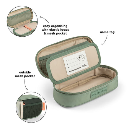 <tc>Done By Deer</tc> Estuche para bolígrafos Tiny Trails Verde