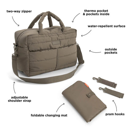 Done by Deer Bolso para pañales Taupe XL