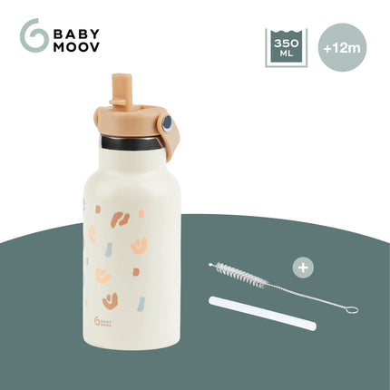 <tc>Babymoov</tc> Little Explorer: botella térmica de acero inoxidable color marfil
