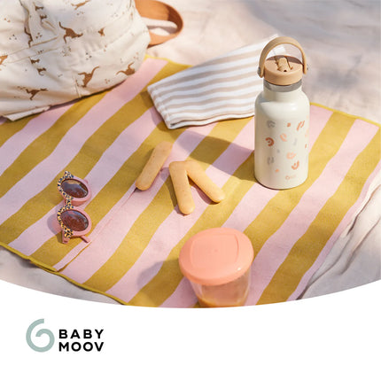 <tc>Babymoov</tc> Little Explorer: botella térmica de acero inoxidable color marfil