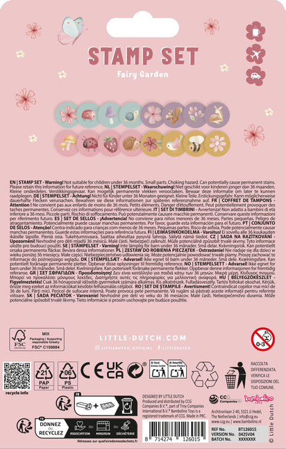 <tc>Little Dutch</tc> Sello Jardín de hadas 12 piezas