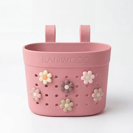 <tc>Banwood</tc> Cesta para patinetes y bicicletas infantiles Pin<tamp>Ride Raspberry</tamp>