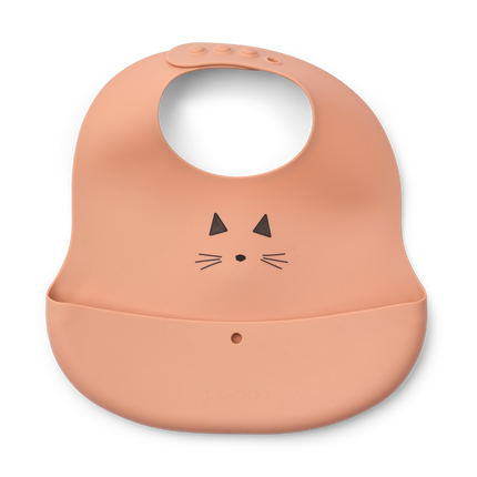 <tc>Liewood</tc> Babero Ember Cat Appleblossom/Rosa Toscana