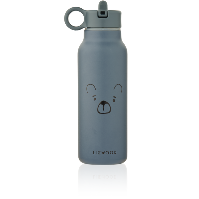 <tc>Liewood</tc> Botella de agua Falk Mr Bear, azul ballena