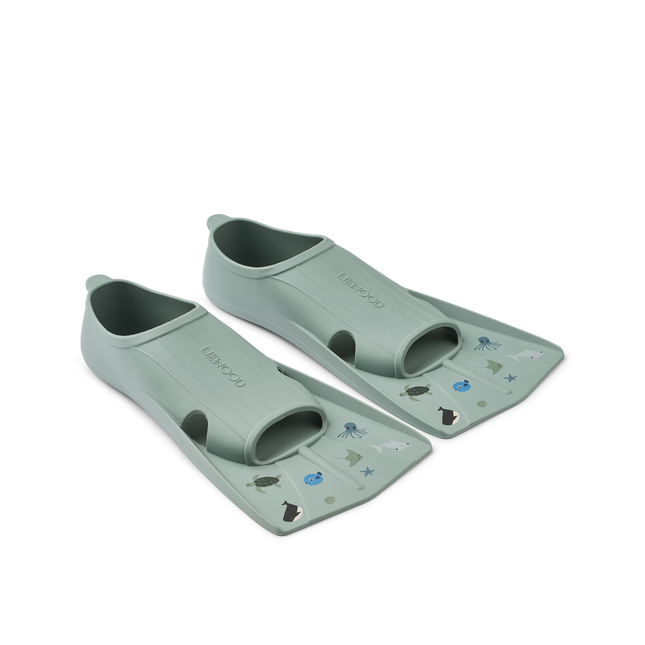 Gustav Aletas Estampadas Menta Marina