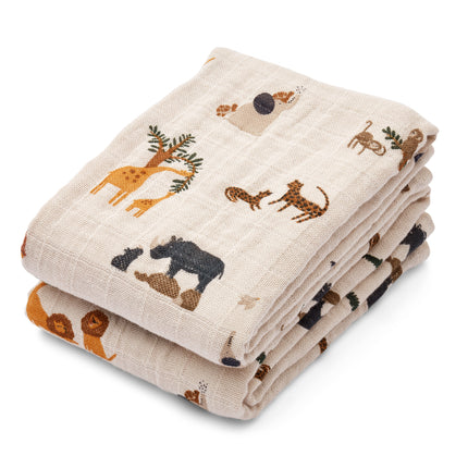 <tc>Liewood</tc> Pañales de gasa Lewis «All together/Sandy», 2 unidades