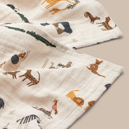 <tc>Liewood</tc> Pañales de gasa Lewis «All together/Sandy», 2 unidades
