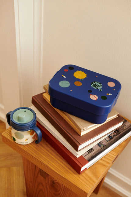 Set Fiambrera Estampada Chelsey Universo/Azul marino clásico