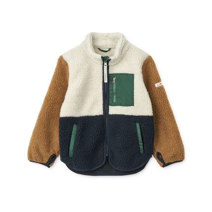 <tc>Liewood</tc> Chaqueta Nolan Pile Classic azul marino con estampado multicolor