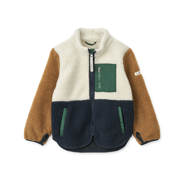 <tc>Liewood</tc> Chaqueta Nolan Pile Classic azul marino con estampado multicolor