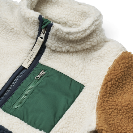 <tc>Liewood</tc> Chaqueta Nolan Pile Classic azul marino con estampado multicolor