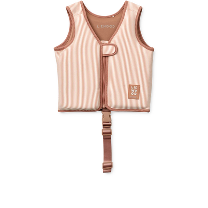 Liewood Chaleco salvavidas Dove Pale Tuscany / Crème De La Crème Stripe / Peach