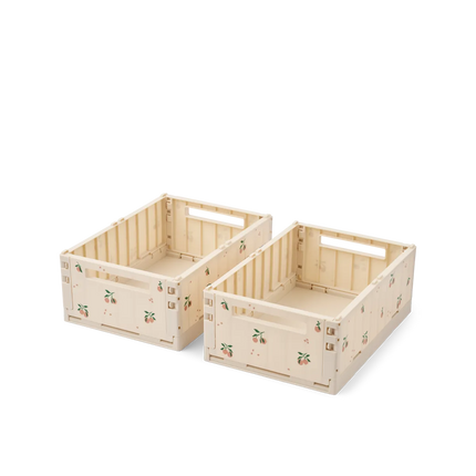 Liewood Caja de almacenamiento Weston Peach / Sea Shell Box M, 2 unidades