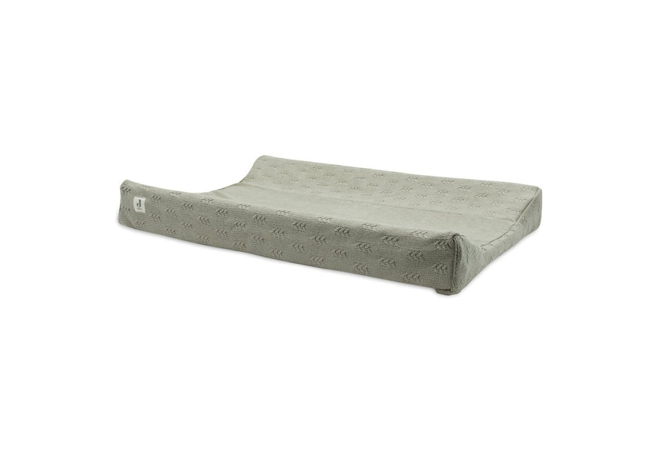 Jollein Aankleedkussenhoes Grain Knit Olive Green 50X70Cm koop je bij Babywinkel