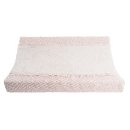 Aankleedkussenhoes Happiness oud roze/ecru - 45x70 - Babywinkel - 8721052102758