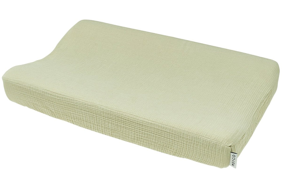 Meyco Aankleedkussenhoes Soft Olive 50X70Cm koop je bij Babywinkel
