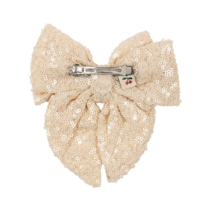 Aries Sequin Bow Haarclip White Smoke koop je bij Babywinkel