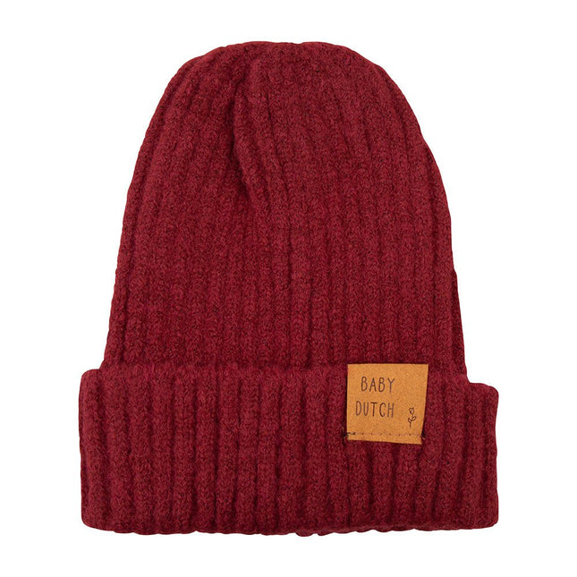 Baby Dutch Baby Mutsje Winter Bordeaux koop je bij Babywinkel
