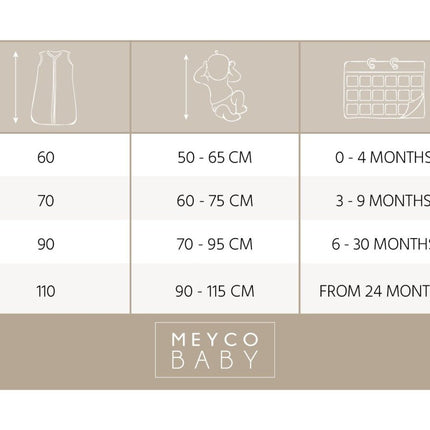 Baby zomerslaapzak pre - washed hydrofiel Uni - soft sand - 0.5 TOG - Babywinkel - 4054703106275