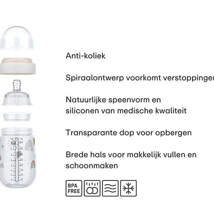Babyfles Mepal Mio 240 ml - Little Goose - Babywinkel - 8720294049227