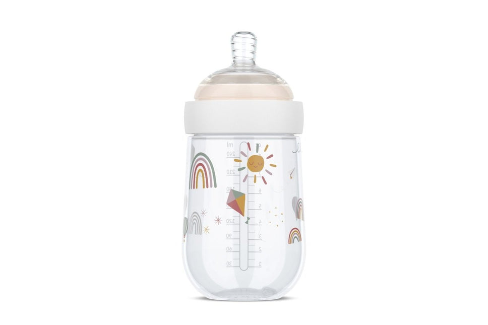 Babyfles Mepal Mio 240 ml - Sunshine & Rainbow - Babywinkel - 8720294049258