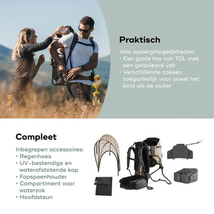 Babymoov Draagzak Moov & Hike Met Rugdrager en regenhoes koop je bij Babywinkel