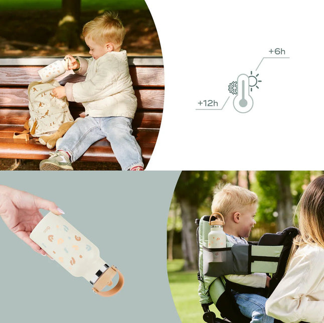 Babymoov Little Explorer Geïsoleerde RVS Drinkfles Ivory koop je bij Babywinkel