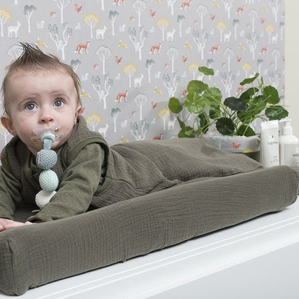 Baby's Only Aankleedkussenhoes Breeze Khaki 45x70cm - Baby's Only - Babywinkel - 8720088330807