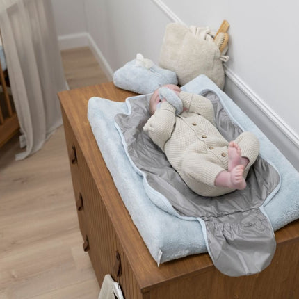 Baby's Only Aankleedkussenhoes Cozy Misty Blue 45X70cm - Baby's Only - Babywinkel - 8720791352349
