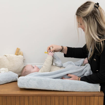 Baby's Only Aankleedkussenhoes Cozy Misty Blue 45X70cm - Baby's Only - Babywinkel - 8720791352349