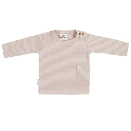 Baby's Only Baby Shirt Stripe Oud Roze - Baby's Only - Babywinkel - 8720791356743