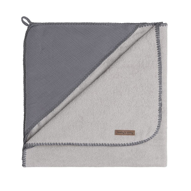 Baby's Only Badcape Baby Breeze Antraciet 75x85 koop je bij Babywinkel