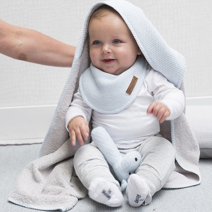 Baby's Only Badcape Baby Classic Zilver/Grijs 75x85cm - Baby's Only - Babywinkel - 8719497042722