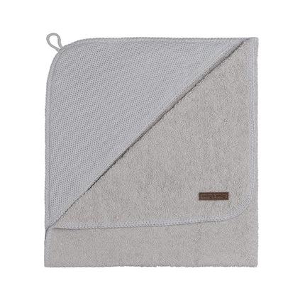 Baby's Only Badcape Baby Classic Zilver/Grijs 75x85cm - Baby's Only - Babywinkel - 8719497042722