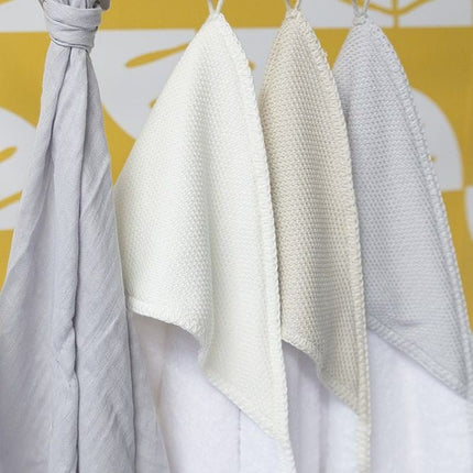 Baby's Only Badcape Baby Classic Zilver/Grijs 75x85cm - Baby's Only - Babywinkel - 8719497042722