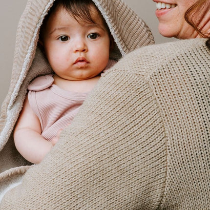 Baby's Only Badcape Baby Sense Clay 75X85cm - Baby's Only - Babywinkel - 8720512365108